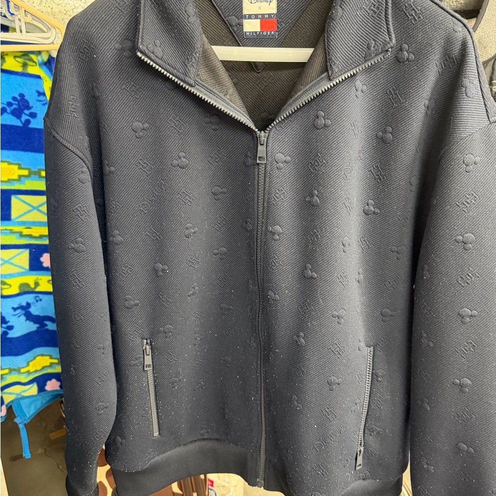 Tommy Hilfiger Dark Blue Embossed Jacket